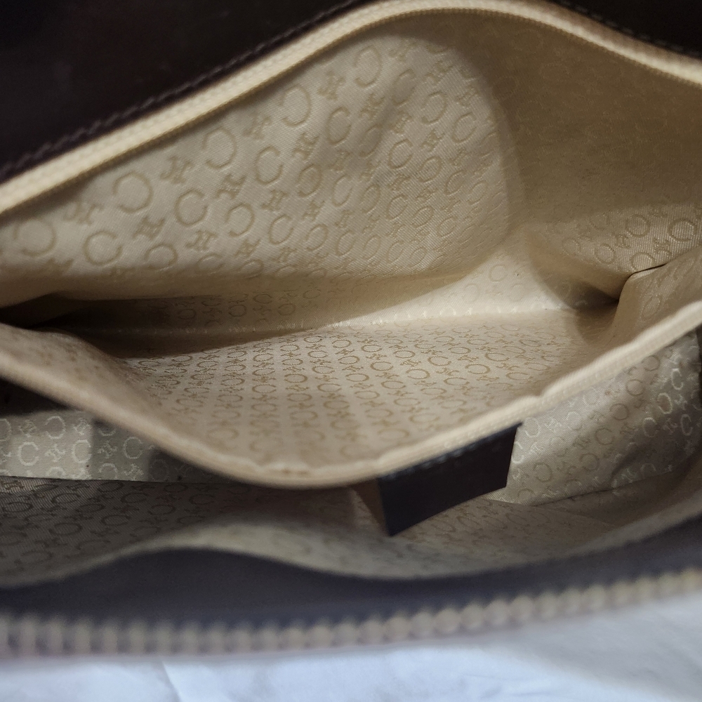 Vintage CELINE Brown and Cream Crossbody Bag - Picture 11 of 14